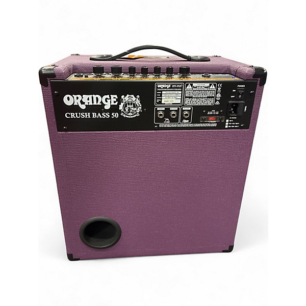 Used Orange Amplifiers GLENN HUGHES LTD Crush Bass 50 1x12 50W Bass Combo Amp Bass Combo Amp