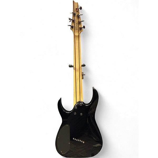 Used Ibanez RGMS7 Black Solid Body Electric Guitar