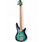 Used Ibanez SR405EQM 5 String Cosmic Blue Starburst Electric Bass Guitar thumbnail