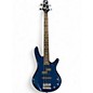 Used Ibanez GSRM20 Mikro Short Scale blue sparkle Electric Bass Guitar thumbnail