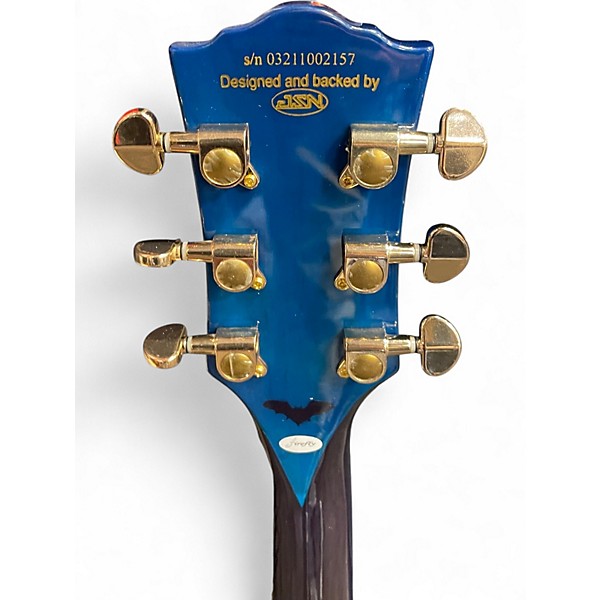 Used Firfly ELITE BAT BLUE BURST Solid Body Electric Guitar