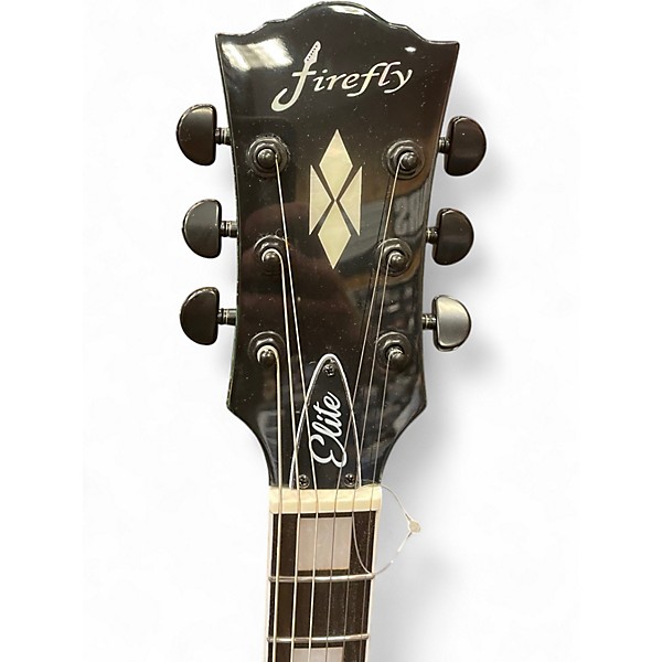 Used Firefly FFSP Elite  GREEN CRACKLE Solid Body Electric Guitar