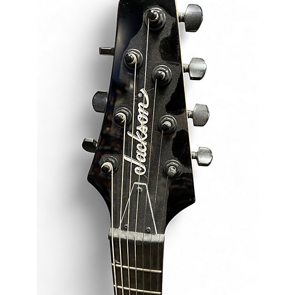Used Jackson JS22-7 Dinky 7 String Black Solid Body Electric Guitar