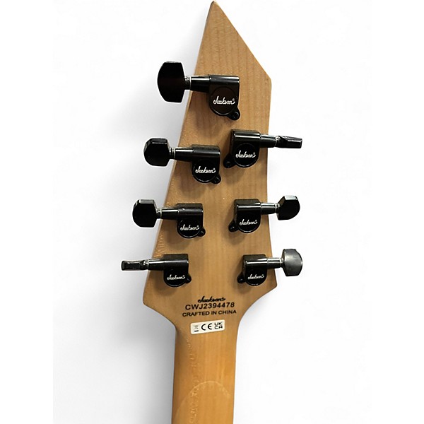 Used Jackson JS22-7 Dinky 7 String Black Solid Body Electric Guitar