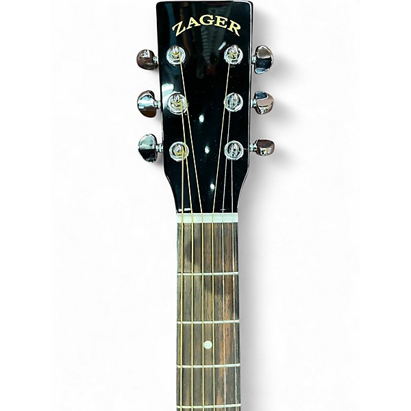 Used Zager EZ-PLAY Brown Sunburst Acoustic Electric Guitar