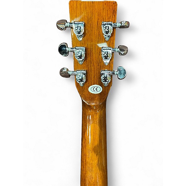 Used Zager EZ-PLAY Brown Sunburst Acoustic Electric Guitar