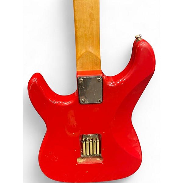 Used Excel STRATOCASTER Red Solid Body Electric Guitar