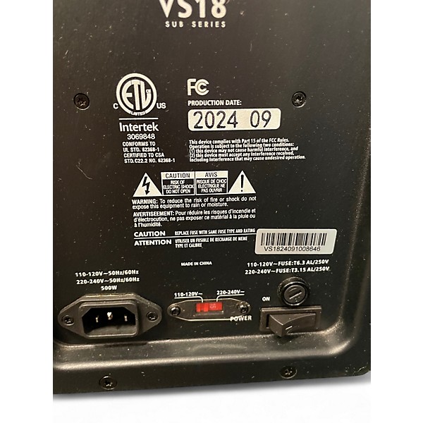 Used Harbinger VS18 Bass Power Amp