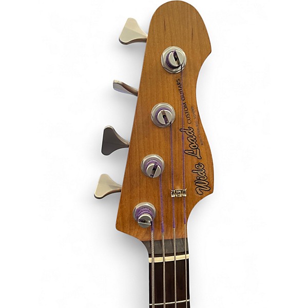 Used Warmoth Z BASS Ocean Blue Electric Bass Guitar