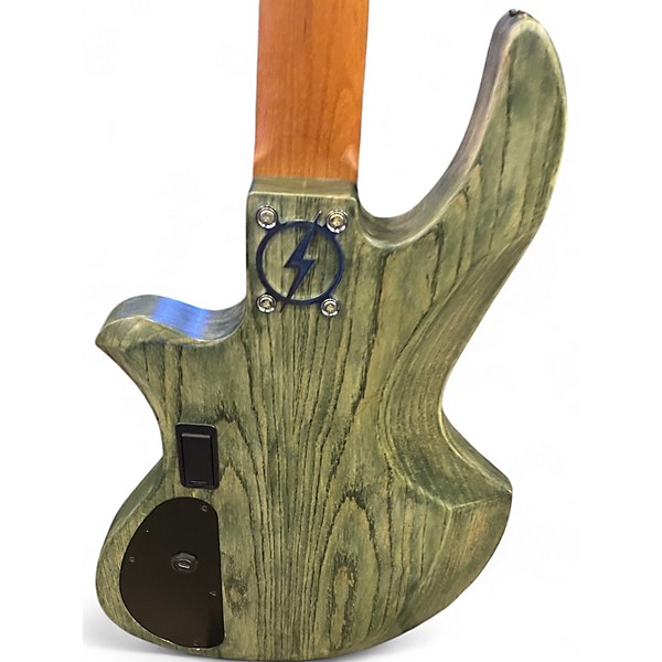 Used Warmoth Z BASS Ocean Blue Electric Bass Guitar
