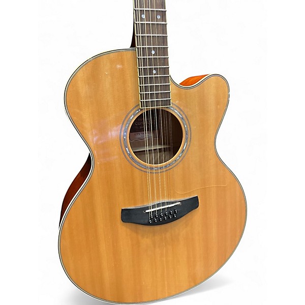 Used Yamaha COMPASS SERIES CPX700  Worn Natural 12 String Acoustic Guitar