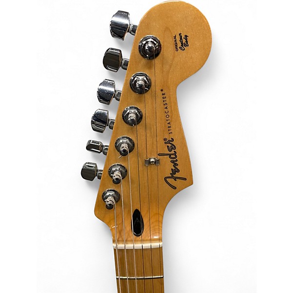 Used Fender Player Stratocaster Black Solid Body Electric Guitar