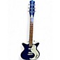 Used Danelectro DC '59 Blue Metal Flake Solid Body Electric Guitar thumbnail