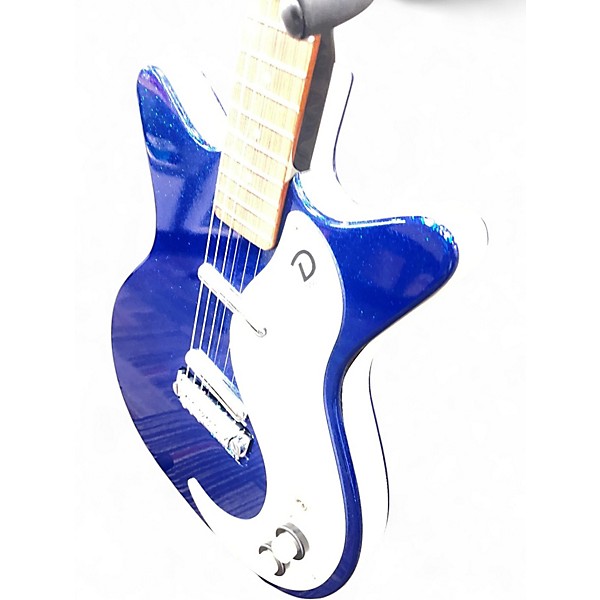 Used Danelectro DC '59 Blue Metal Flake Solid Body Electric Guitar
