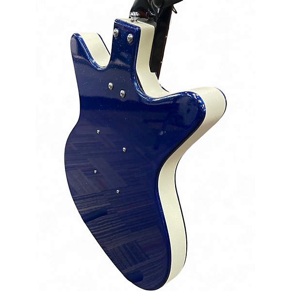 Used Danelectro DC '59 Blue Metal Flake Solid Body Electric Guitar