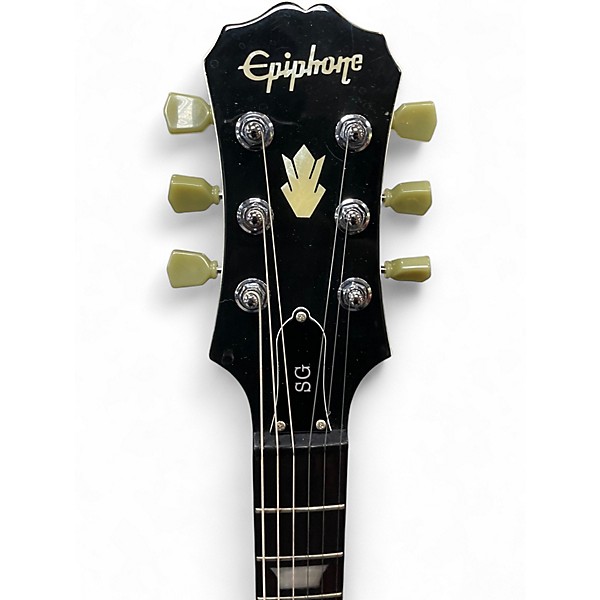 Used Epiphone G400 Custom Shop White Solid Body Electric Guitar