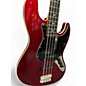 Used Fender Aerodyne Jazz Bass Candy Apple Red Electric Bass Guitar