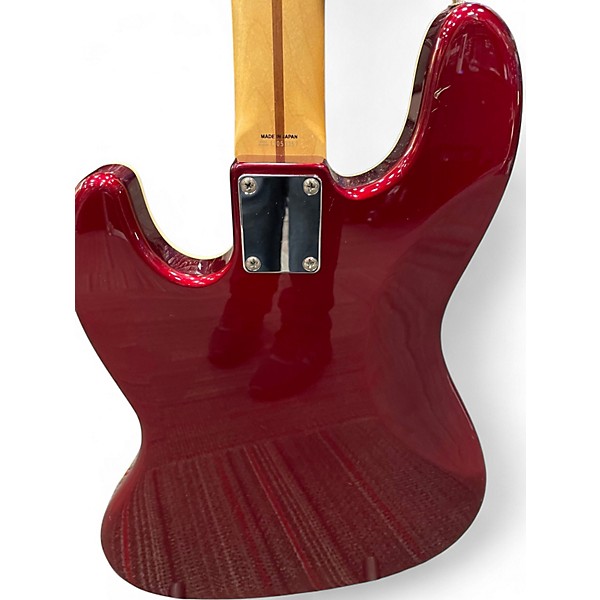 Used Fender Aerodyne Jazz Bass Candy Apple Red Electric Bass Guitar