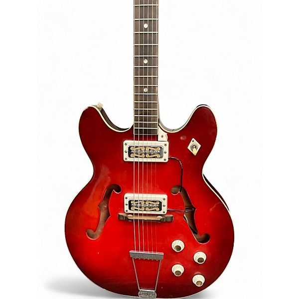 Used Harmony ROCKET REDBURST Hollow Body Electric Guitar