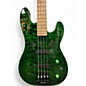 Used Landon JAZZ STYLE 4 Trans Green Electric Bass Guitar