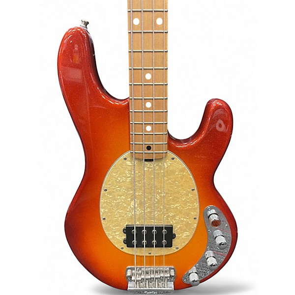 Used 2000s Ernie Ball Music Man Stingray H Autumn burst sparkle Electric Bass Guitar