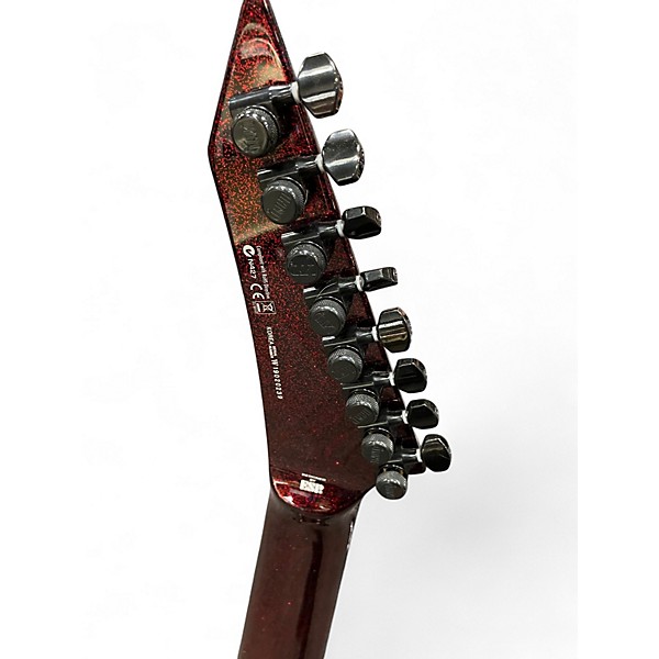 Used ESP LTD SC608B Stephen Carpenter Signature Baritone RED SPARKLE Solid Body Electric Guitar