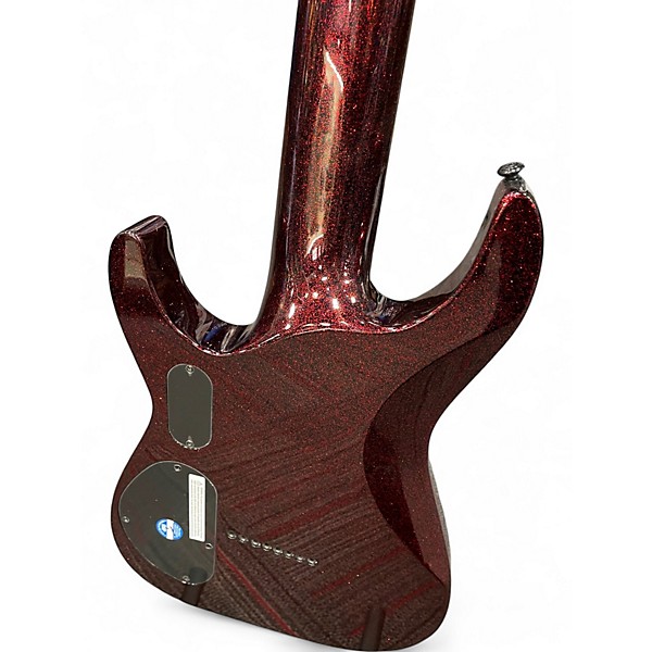 Used ESP LTD SC608B Stephen Carpenter Signature Baritone RED SPARKLE Solid Body Electric Guitar