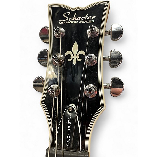 Used Schecter Guitar Research SOLO 2 CUSTOM GRAY Solid Body Electric Guitar