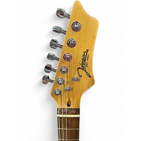 Used Johnson Stratocaster Green Solid Body Electric Guitar