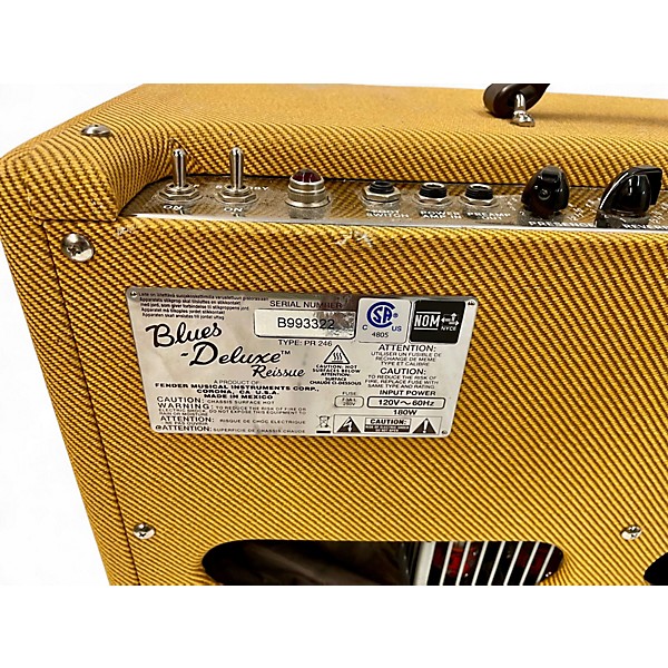 Used Fender Blues Deluxe Reissue 40W 1x12 Tweed Tube Guitar Combo Amp