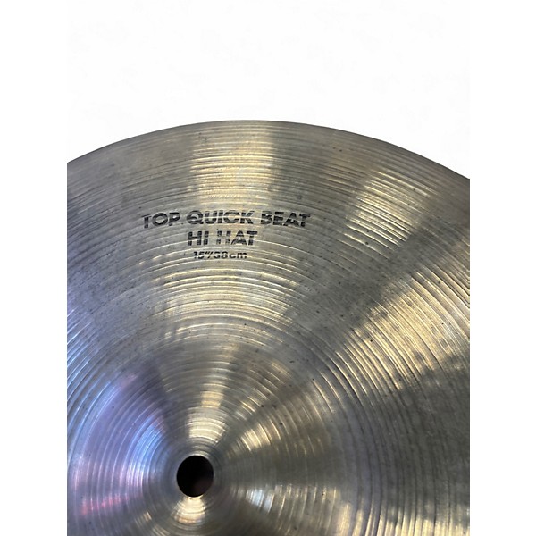 Used Zildjian 15in Quick Beat Hi Hat Pair Cymbal