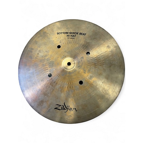 Used Zildjian 15in Quick Beat Hi Hat Pair Cymbal