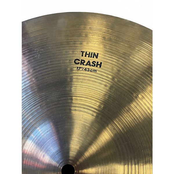 Used Zildjian 17in Thin Crash Cymbal
