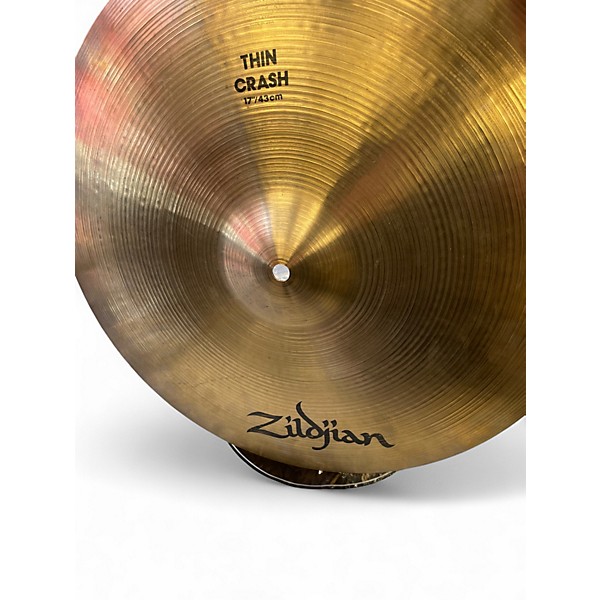 Used Zildjian 17in Thin Crash Cymbal