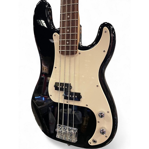 Used Squier p bass Black Electric Bass Guitar