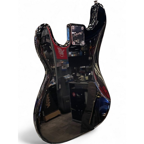 Used Squier p bass Black Electric Bass Guitar