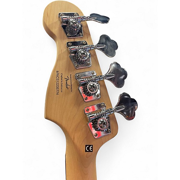 Used Squier p bass Black Electric Bass Guitar