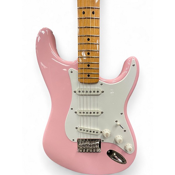 Used Squier Classic Vibe 1950S Stratocaster Shell Pink Solid Body Electric Guitar