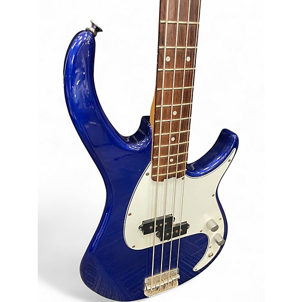 Used Peavey Milestone IV Metallic Blue Electric Bass Guitar