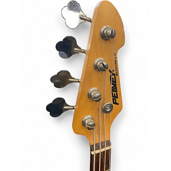 Used Peavey Milestone IV Metallic Blue Electric Bass Guitar