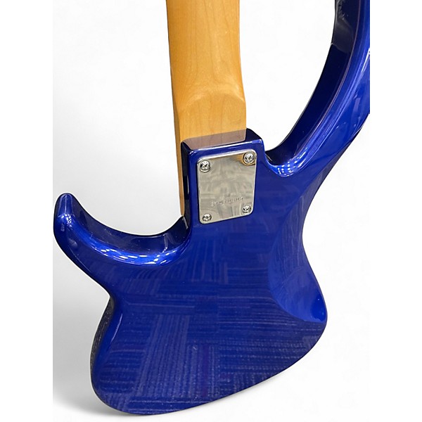 Used Peavey Milestone IV Metallic Blue Electric Bass Guitar