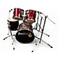 Used Ludwig 4 Piece Accent Red Sparkle Drum Kit thumbnail