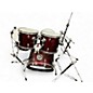Used Ludwig 4 Piece Accent Red Sparkle Drum Kit