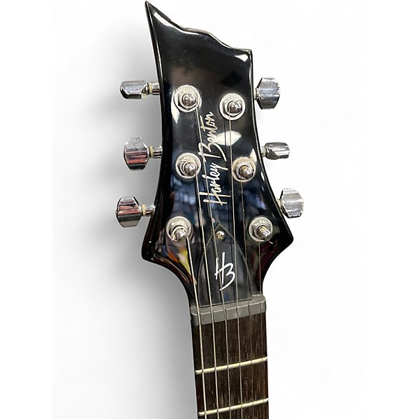 Used Harley Benton CST-24 Tobacco Flame Hollow Body Electric Guitar