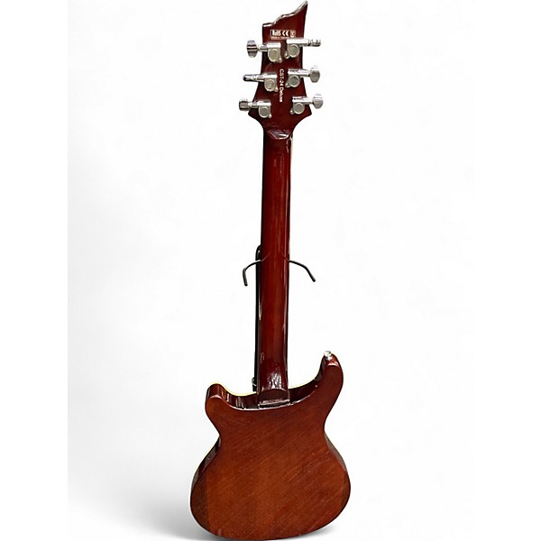 Used Harley Benton CST-24 Tobacco Flame Hollow Body Electric Guitar