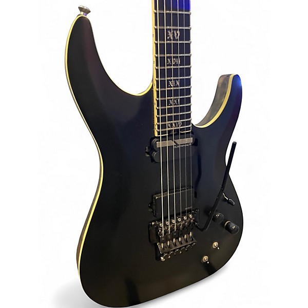 Used 2020 Schecter Guitar Research C-1 FR-S SLS Elite Evil Twin Satin Black Solid Body Electric Guitar