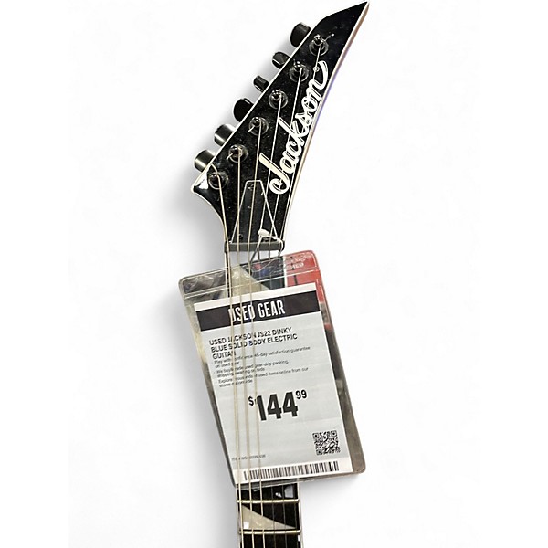 Used Jackson JS22 Dinky Blue Solid Body Electric Guitar