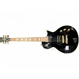 Used Harley Benton SC Custom 3 Black and Gold Solid Body Electric Guitar
