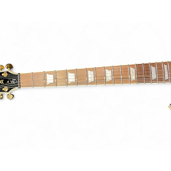 Used Harley Benton SC Custom 3 Black and Gold Solid Body Electric Guitar