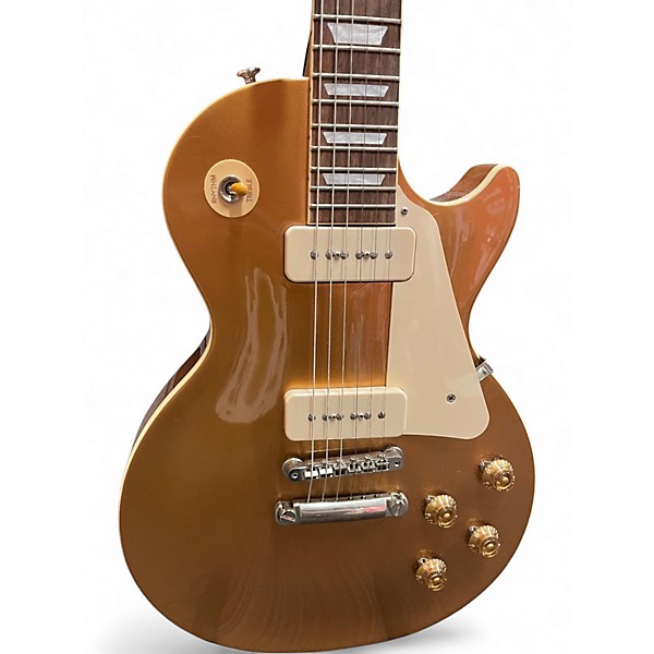 Used 2023 Gibson Les Paul Standard Gold Top Solid Body Electric Guitar